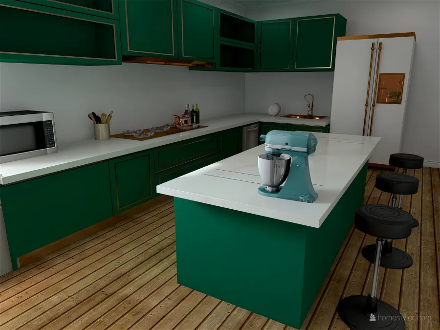 dream kitchen 3d design renderings