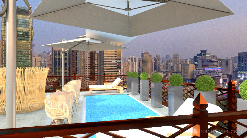 adding a floor each week Interior Design Render