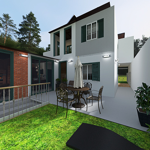 casa terrea 3d design renderings