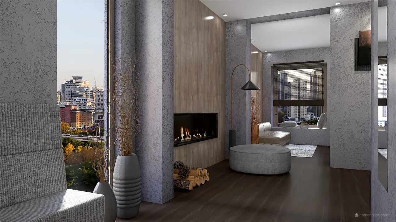 City Flat 3d design renderings