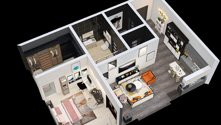 Rich modern apartment 3d design picture 119.33