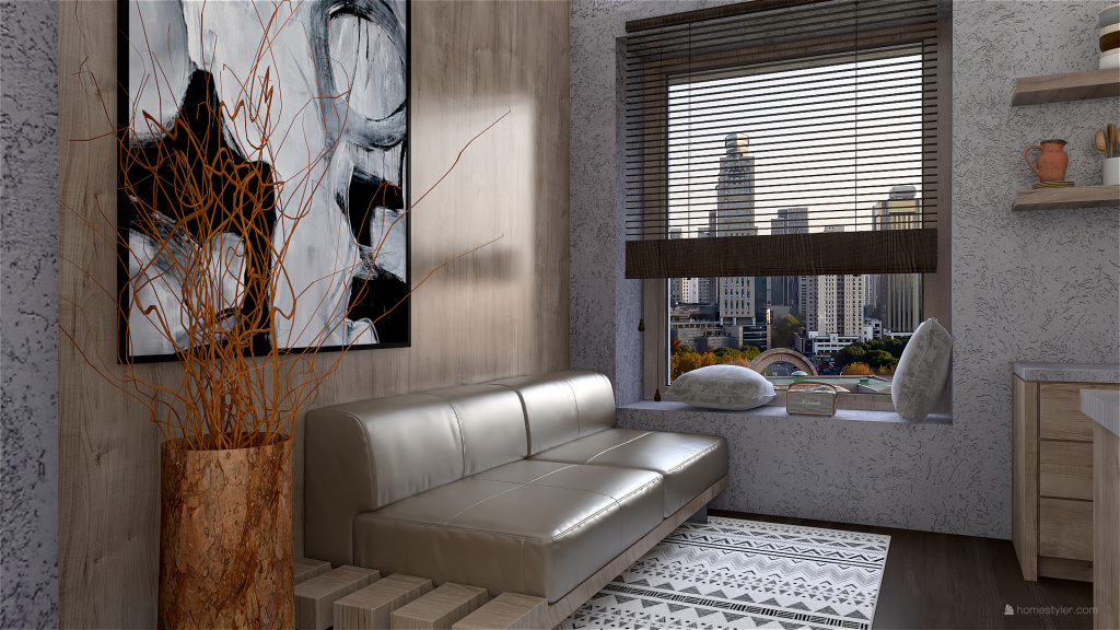 City Flat 3d design renderings
