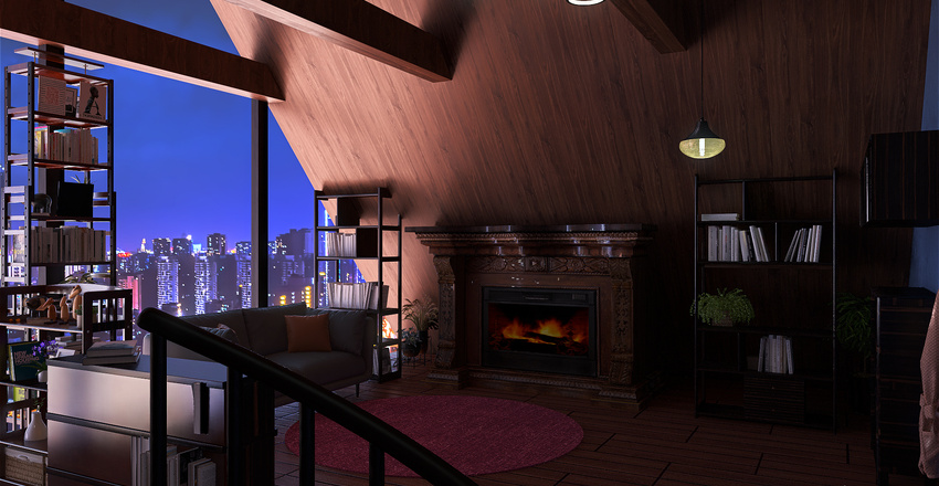 Cabin Interior (Rough Draft) Interior Design Render