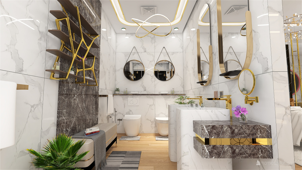 Glam Hotel Master Suite- Speed Render 3d design renderings