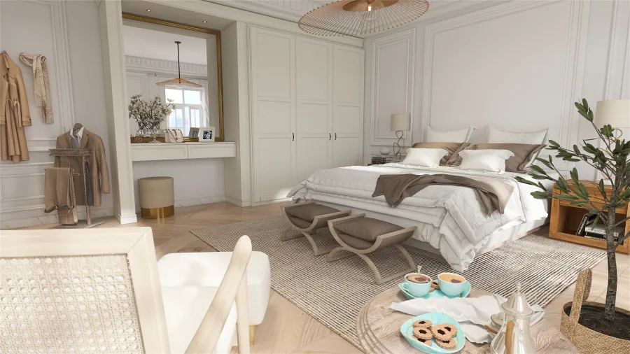Industrial StyleOther Apartamento en Paris ColorScemeOther Beige 3d design renderings