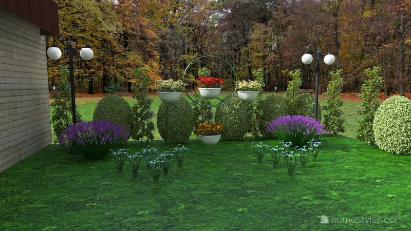 Lucille's Garden House 3d design renderings
