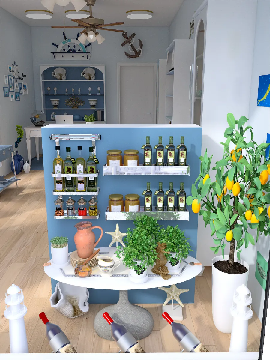 #StoreContest - Mediterranean Souvenir Shop 3d design renderings