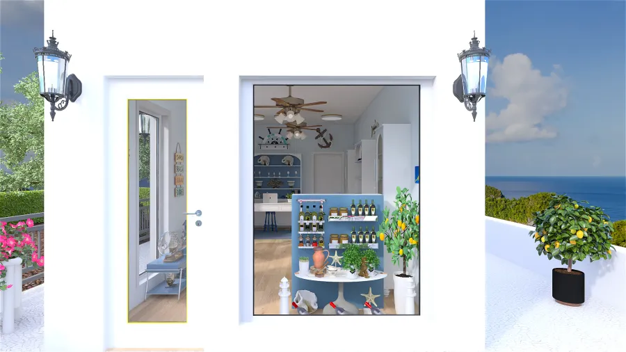 #StoreContest - Mediterranean Souvenir Shop 3d design renderings