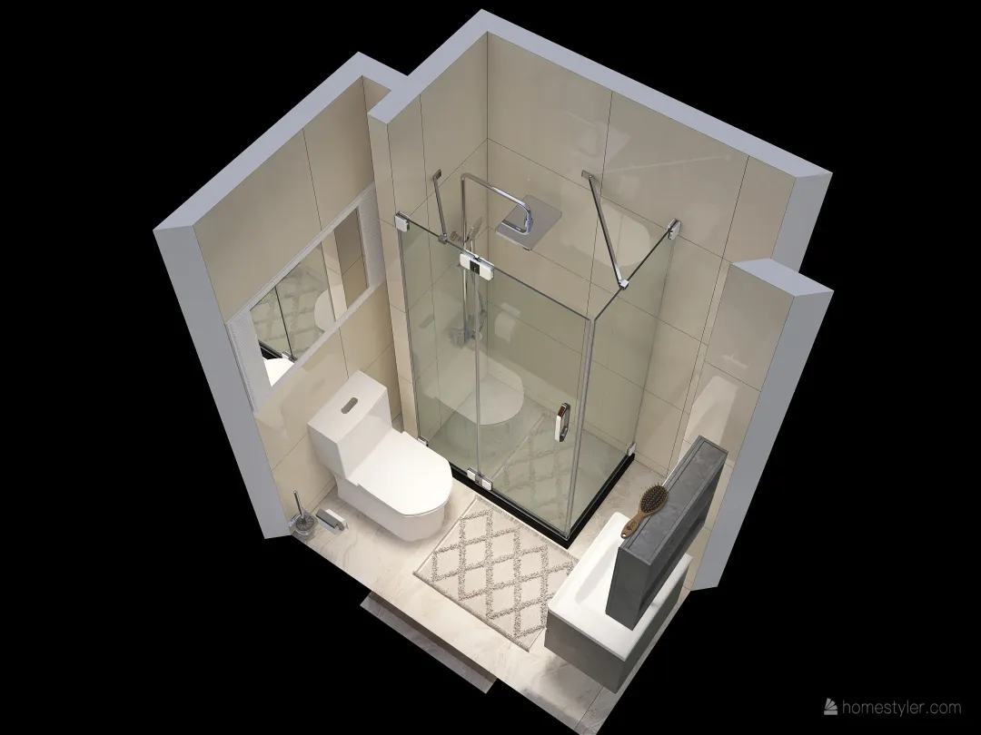 Łazienka 3d design renderings