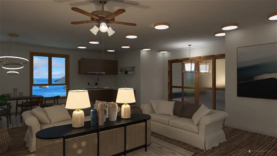 Tinted Beach Home 3d design renderings