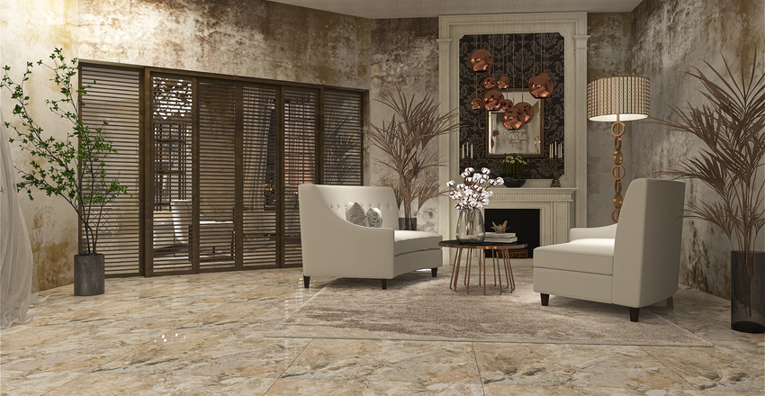 glam Interior Design Render