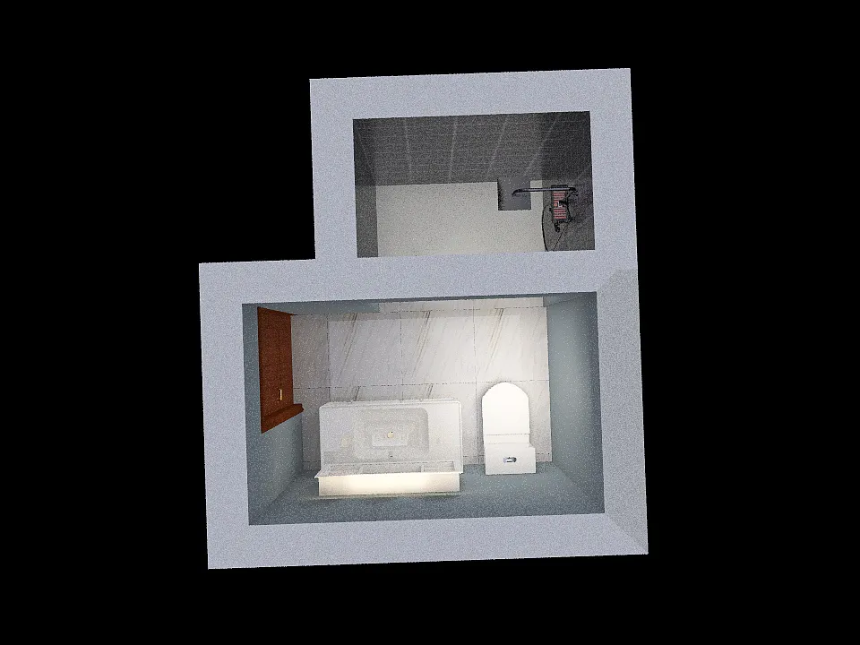 Chau.V - bathroom (custom design) 3d design renderings