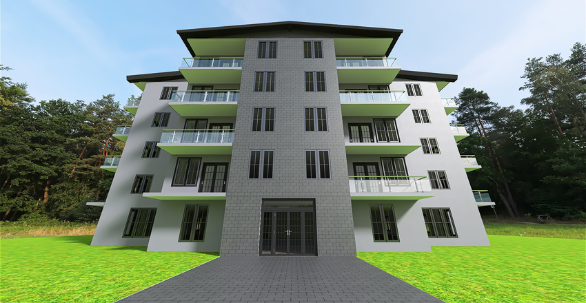 Full Apartment Interior Design Render