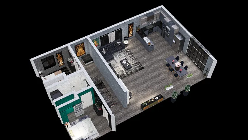 Apartment 3d design picture 126.72