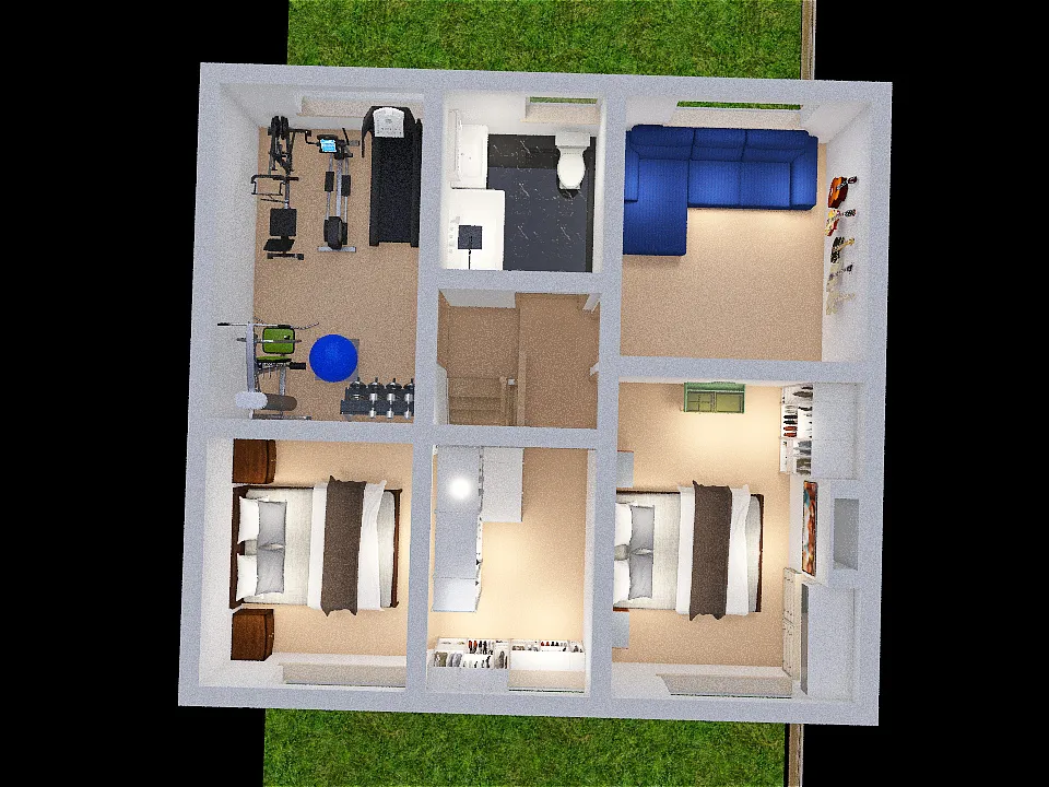 2Bigger House - Opt1.1d superlounge sneakywedge 3d design renderings