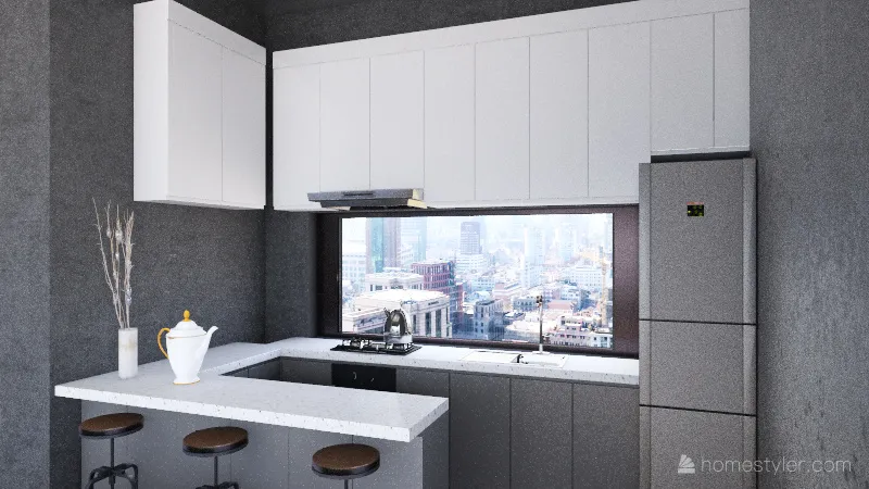 NY  apartment 3d design renderings