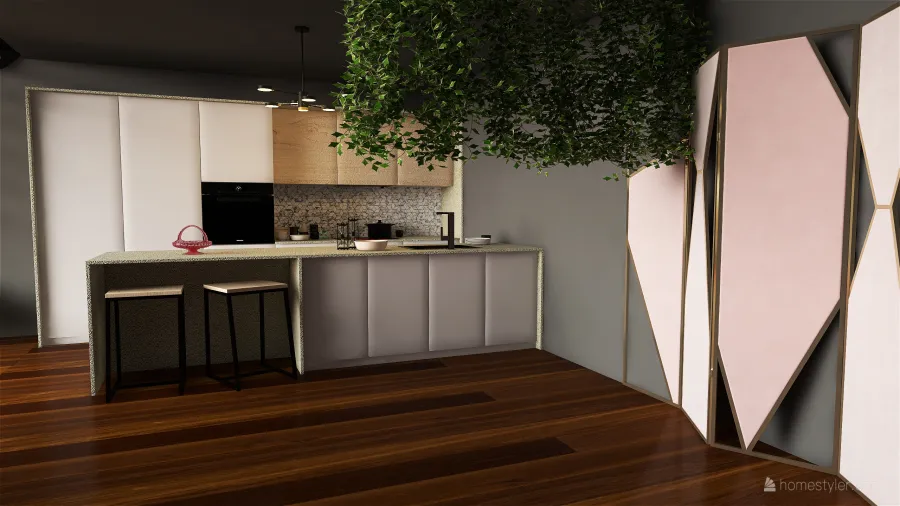 Open Living Space 3d design renderings
