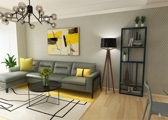# Masculine Interior Design Визуализация дизайна