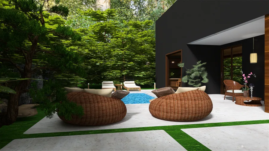 Hidden resort 3d design renderings