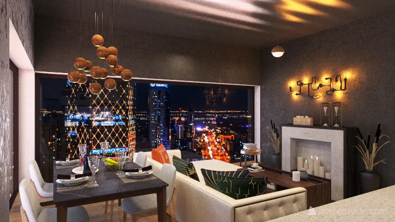 NY  apartment 3d design renderings