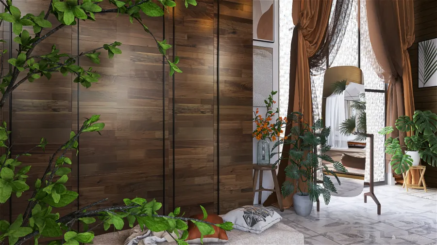 TropicalTheme TROPICAL HOUSE Green 3d design renderings