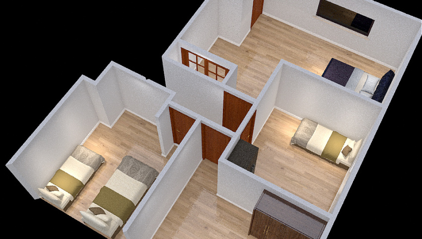 2nd Floor Bedrooms 3d design picture 59.97