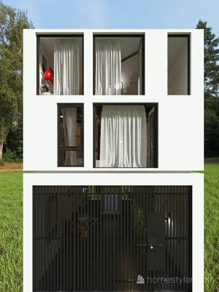Lotto gotico, tipico di uno sviluppo residenziale in linea 3d design renderings