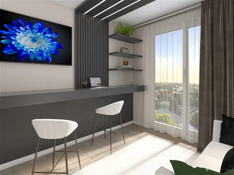 Modern penthouse 3d design renderings