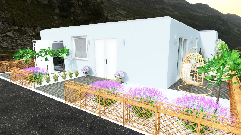 Athenean Greek suburbs 3d design renderings