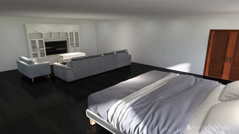 Master Bedroom 35x43 3d design renderings