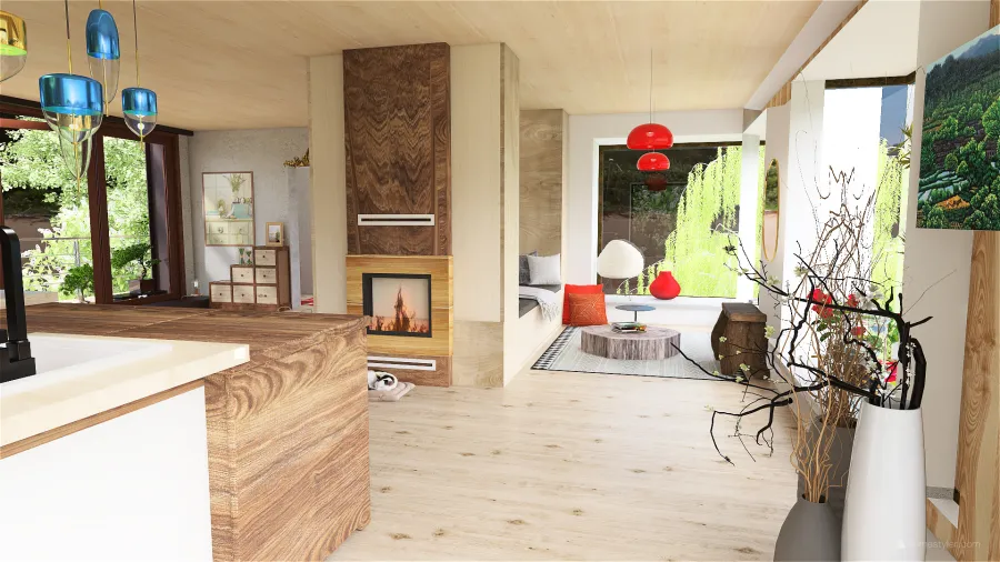cabane 3d design renderings