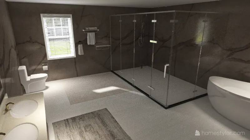 Bathroom 3d design renderings