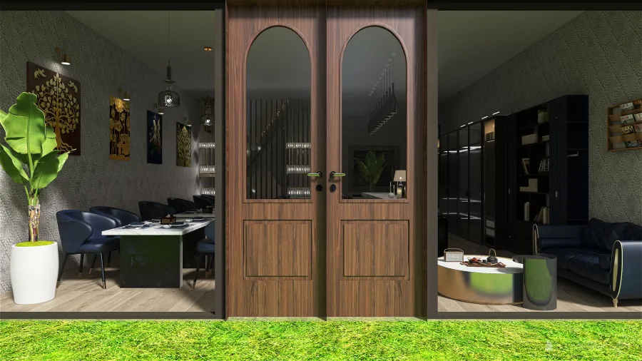 Chirawan Thai Cuisine 3d design renderings