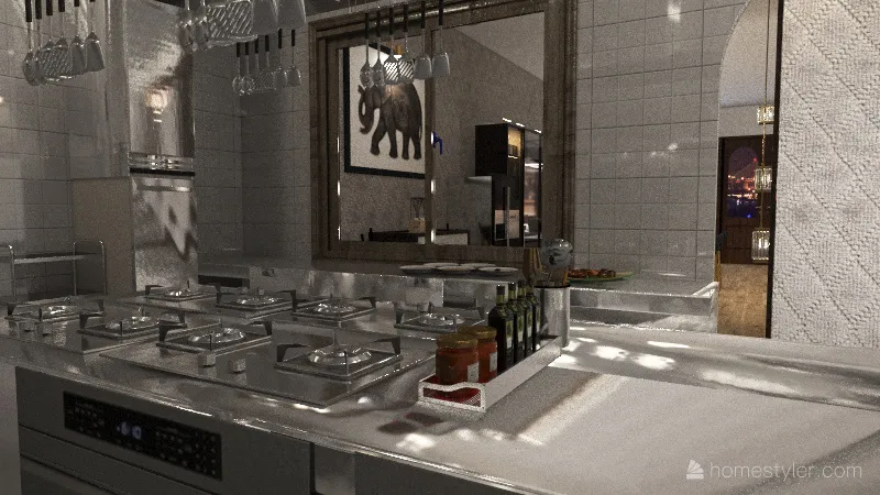 Main Kitchen 3d design renderings
