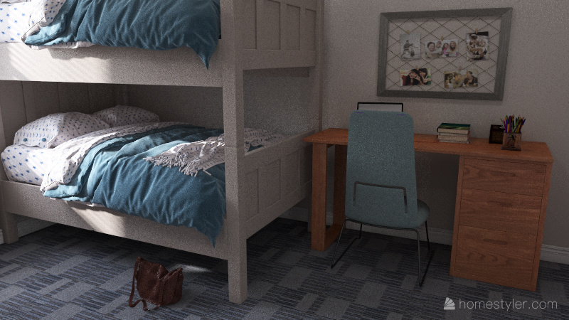College Dorm 3d design renderings