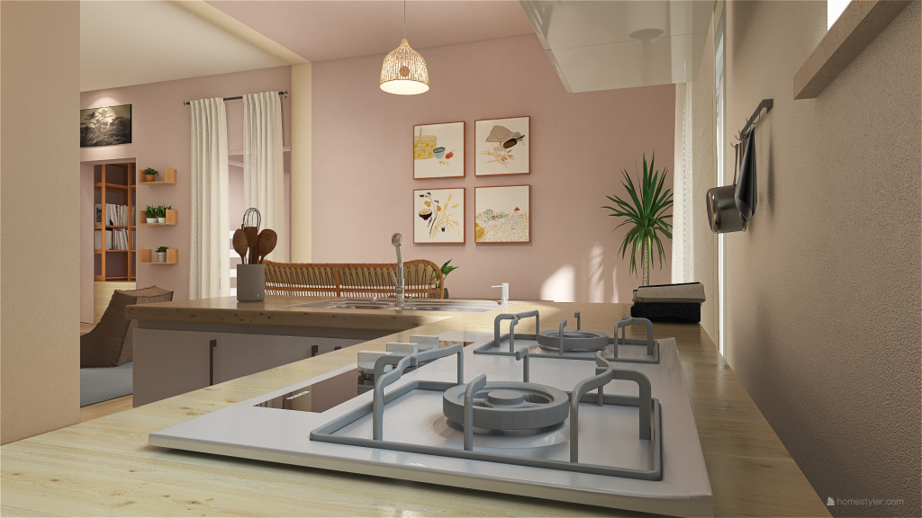cozy minimalist design commision 3d design renderings