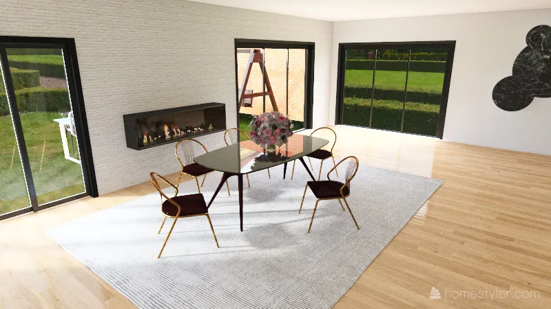 Open Floor House 3d design renderings