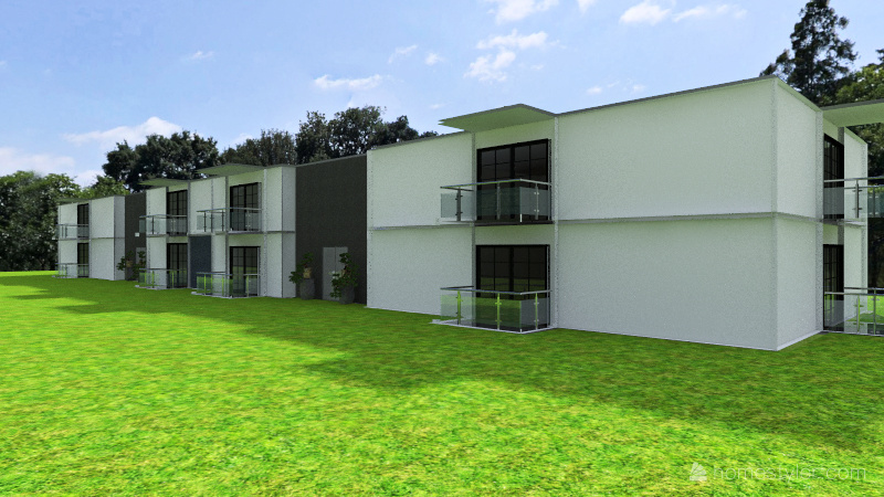 Full Apartment Complex 3d design renderings