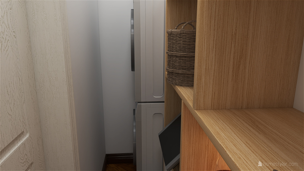 Storage Room/Laundry Room 3d design renderings