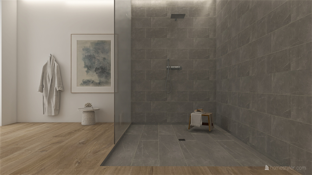 Contemporary Blue ColorScemeOther Grey Bathroom1 3d design renderings