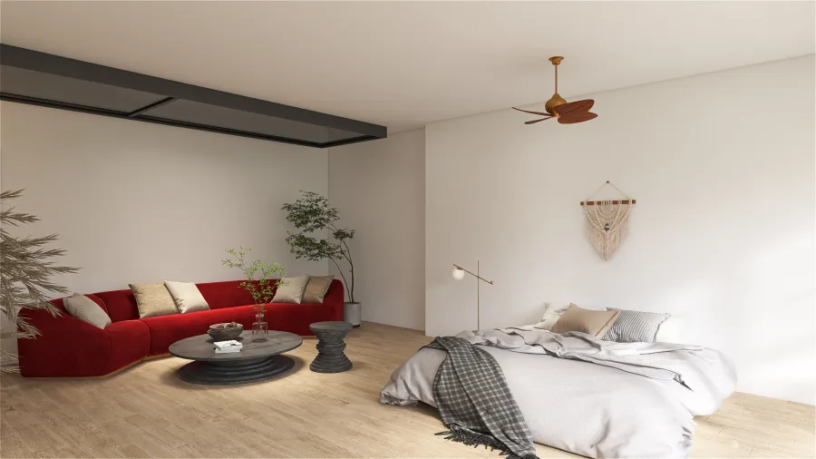 Bedroom on sea 3d design renderings