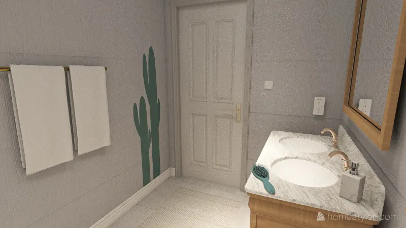 v2_Kids Bathroom 3d design renderings