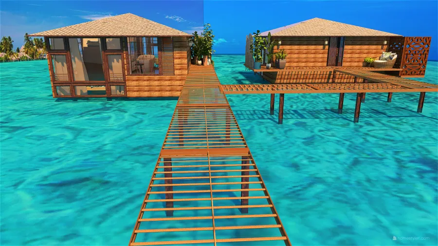 #HSDA2021Commercial Blue Paradise 3d design renderings