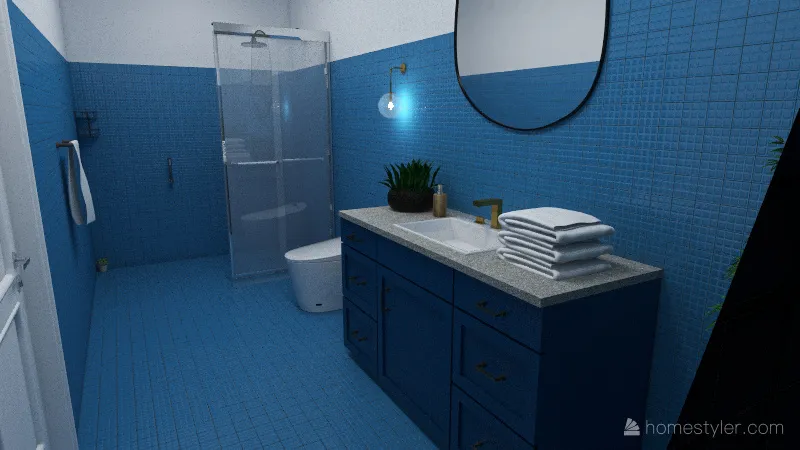 2 Bed 2 Bath. 3d design renderings