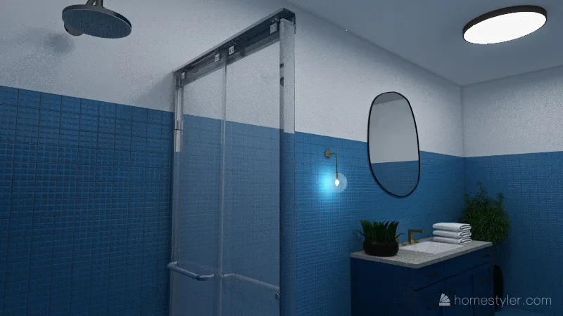 2 Bed 2 Bath. 3d design renderings