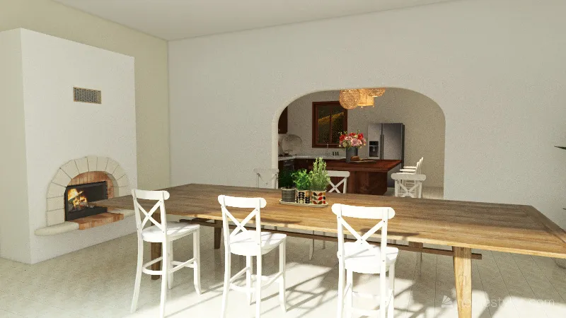French Home 3d design renderings