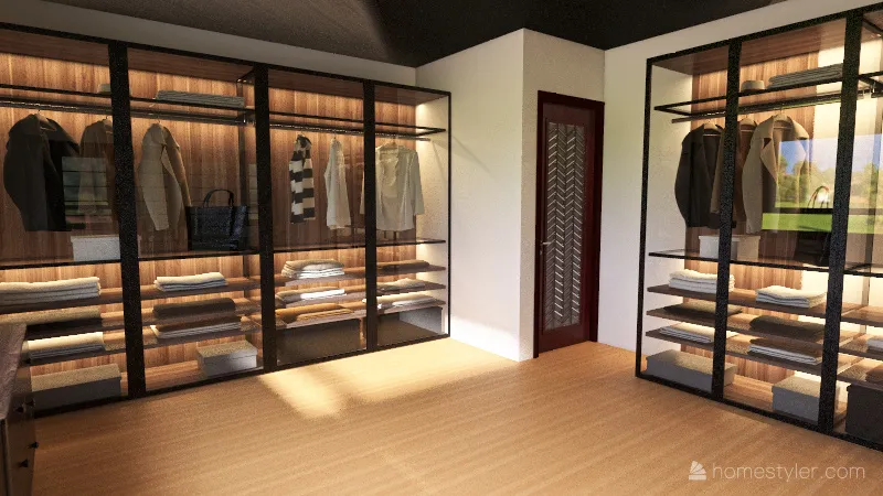 Closet Room 3d design renderings