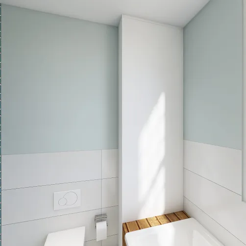Zalesie - projekt - 2 łazienka