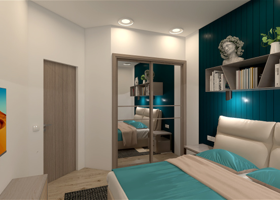 One Bedroom room Design Rendering