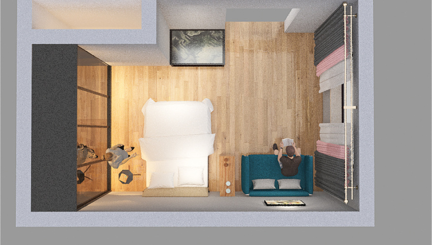 1ROOMFLAT 3d design picture 40.72